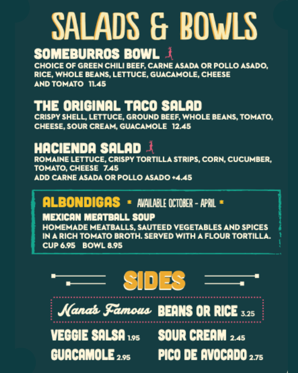 Someburros Menu - Image 1